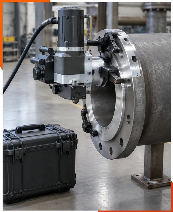 Поставка мобильных станков для обработки фланцев в Шуе